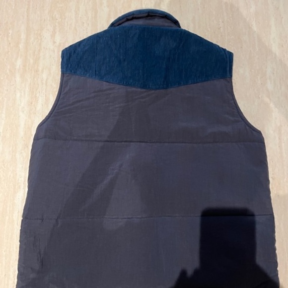 RARE Aviator Nation Blue ad Gray Reversible Puffer Vest Unisex Size M HTF - Picture 2 of 5
